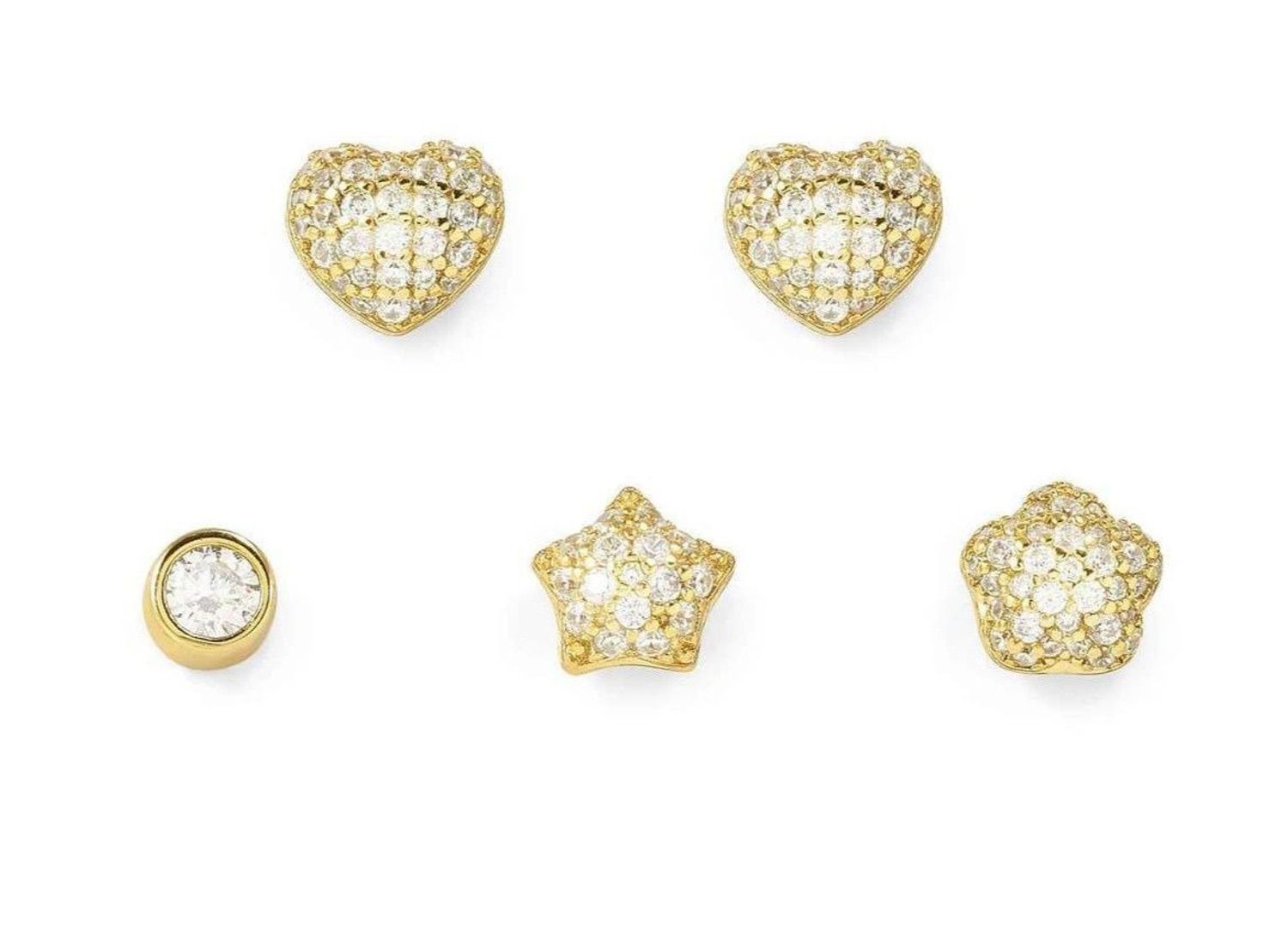 Kolczyki zestaw Nomination Italy LifePoetry Domed Fantasy srebrne pozłacane 242709 020.jpg